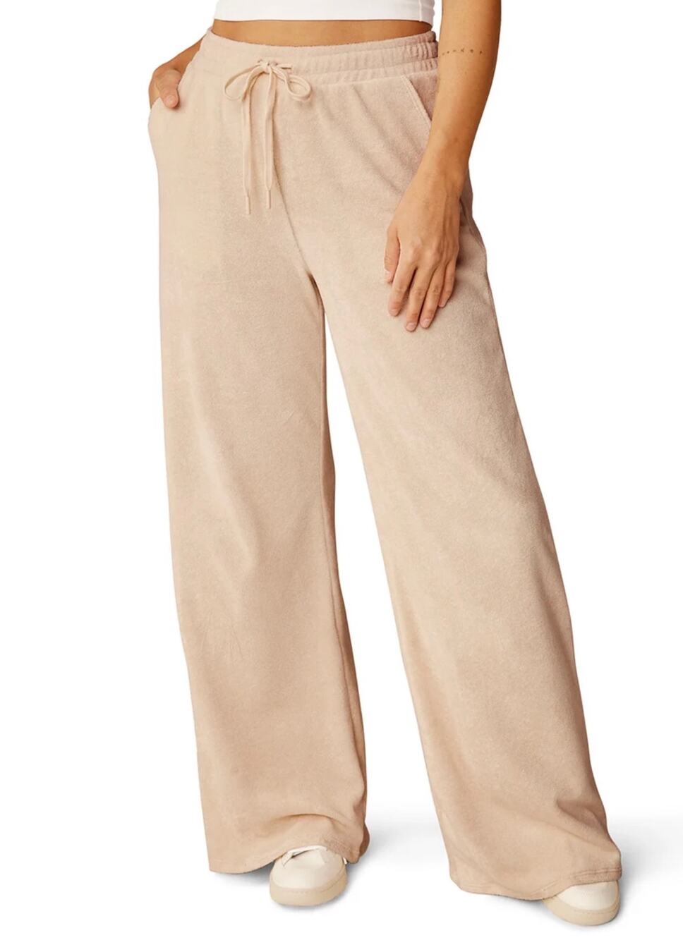 NWT Beyond Yoga Tropez Pull On Pant Pristine Cream XL